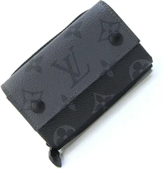 Louis Vuitton Monogram Eclipse Coin Purse/Coin Case (Pre-Owned)
