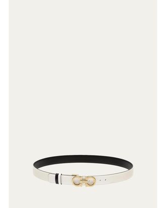 Ferragamo Reversible Leather Gancini Belt