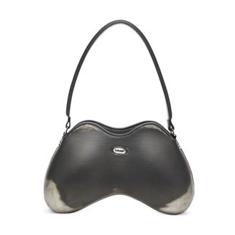 Diesel Shoulder Bags, female, Gray, Size: ONE SIZE Diesel Bags