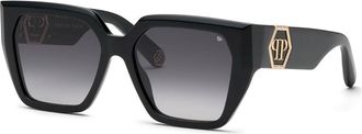 Philipp Plein SPP160 0700 Womens Sunglasses Black Size 57