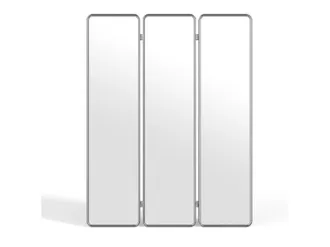Vente-Unique Biombo espejo 3 paneles met&aacute;lico - An. 140 x Alt. 180 cm - Cromado - REFLEYA