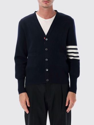 Thom Browne 4-Bar V-Neck Virgin Wool Cardigan