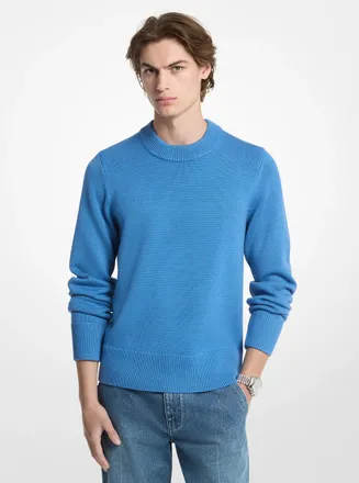 Michael Kors Ribbed Wool Crewneck Sweater