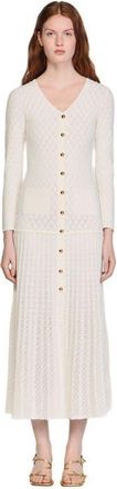 Sandro Fancy knit maxi dress in Ecru at Nordstrom, Size 40 Eu