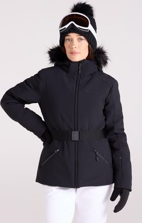 Mountain Warehouse Swiss Womens Ski Jacket Insulated Breathable Snow Proof Coat Black