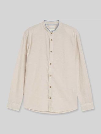 Tom Tailor Regular Fit Freizeithemd aus Leinen-Baumwolle-Mix in Beige, Gr&ouml;&szlig;e XXXL