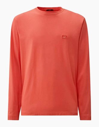 C.P. Company Mens Long Sleeve Tacting T-Shirt - Red - Size: 38