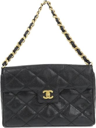 Chanel Grained Calfskin Shoulder Bag (Pre-Owned)