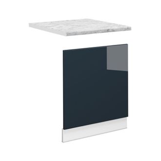 Vicco Panel Frontal Fame-line, Azul Oscuro Alto Brillo, 60 Cm, Et M&aacute;rmol