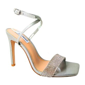 Steve Madden High Heel Sandals, female, Gray, Size: 6 1/2 US sandali Ecopelle