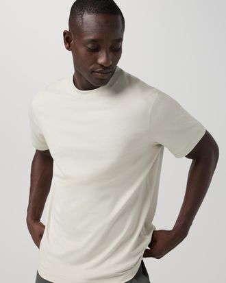 Vuori Clothing Short Sleeve Ponto Performance T-Shirt | Harbor Grey Heather | Medium