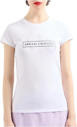 A|X Armani Exchange T-Shirts - Dames - T-shirts - Wit - XL - Tops