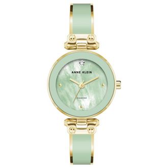 Anne Klein Accented Green Dial Ladies Watch AK/1980MIGB