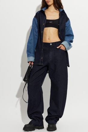 Off-white Denim Shirt, Womens, Navy Blue
