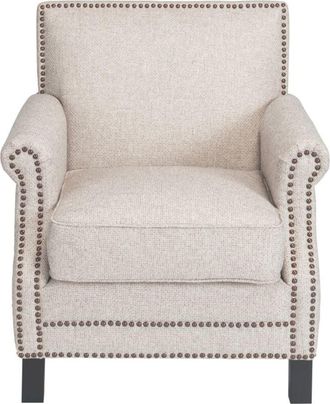 Signature Sill&oacute;n de tejido tramado lino L72 cm - hector