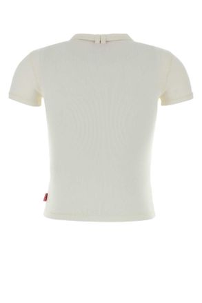 Diesel Womens White Stretch Cotton T-Iaras T-Shirt 141 Exterior: Elastane