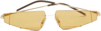 Fendi Occhiali da sole geometrici - Oro