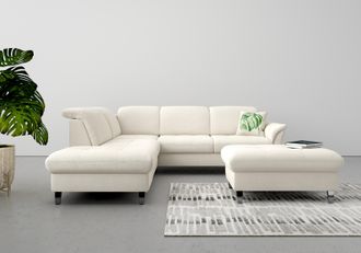 Sit&more Ecksofa »Maggiore L-Form« wahlweise mit Kopfteilverstellung, Bettfunktion und Stauraum