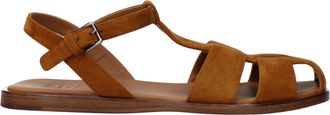 Churchs Brown Leather Flat Womens Sandals