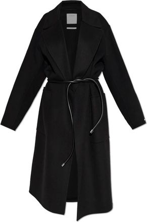 Sportmax Zannata Jas - Dames - Jas met riem - Zwart - 2XS - Wol - Jassen
