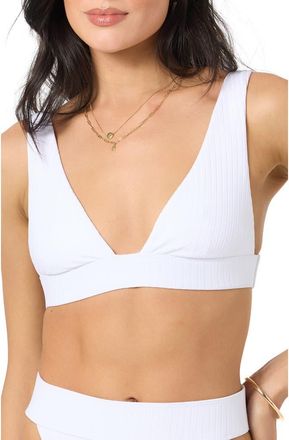 O'Neill Shorebreak Rib Cancun Bikini Top in White at Nordstrom, Size Medium