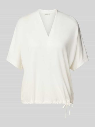 Tom Tailor Relaxed Fit T-Shirt mit Fledermausärmeln in Weiss, Größe L