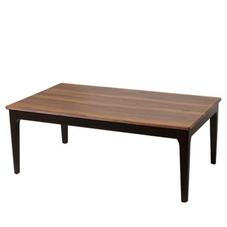 Hhg Hhg - Nunca Usado] Mesa De Centro 648, Mesa Auxiliar Mesa De Sof&aacute; Madera Maciza Hdf Laminado Melamina 46x120x70cm Sheesham Aspecto Madera Patas Oscura