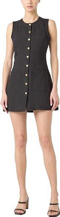 Blank NYC City Nights Sleeveless A Line Dress Womens Dress Black : XS, Linen