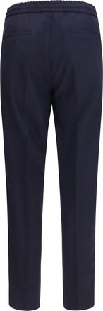Brunello Cucinelli Mens Virgin Wool Pants Blu Colorato Fleece Ovis Aries Trousers