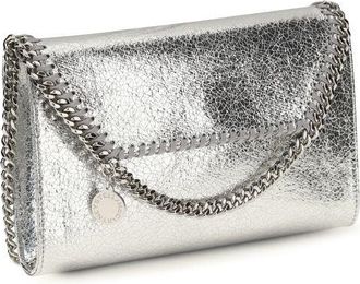 Stella McCartney Womens Silver Polyester Shoulder Bag