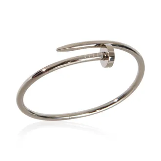 Cartier Pre-Owned Cartier White Gold Juste Un Clou Bracelet