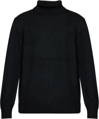 Add roll-neck merino sweater - men - Merino - M - Black