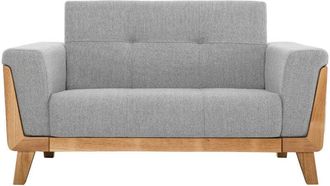 Miliboo Miliboo - Divano scandinavo 2 posti grigio chiaro e base legno fjord