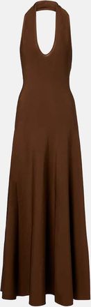 Khaite Abito lungo Melina con scollo allamericana