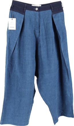 Loewe Loewe High Rise geplooide jeans in blauw denim