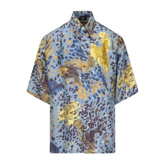 Fendi Falena-print Short-sleeve Shirt