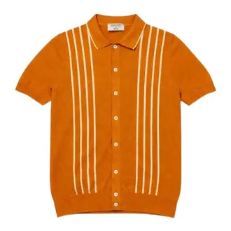 Gran Sasso 338C Camicia - male - Gran Sasso - Polo Shirts - Orange - 2XL - Tops