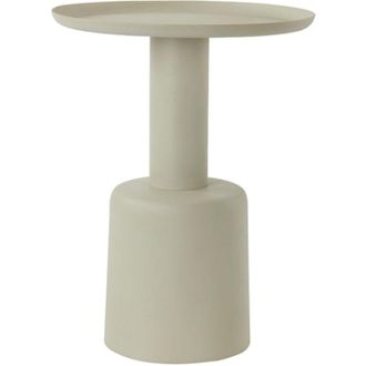 Light & Living Light&living - Mesa Auxiliar Milaki Gris Claro - &Oslash;39x52 Cm