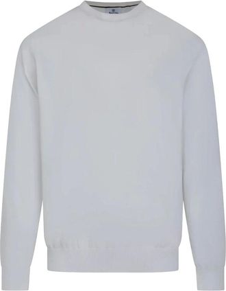 Aquascutum Maglione girocollo in cotone lavorato a maglia - - Knitwear - Uomo - Bianco - S