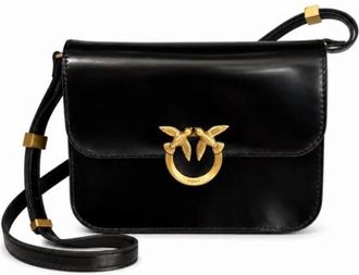 Pinko Love Classic Icon Bag - Dames - Schoudertassen - Zwart - ONE Size - Tassen