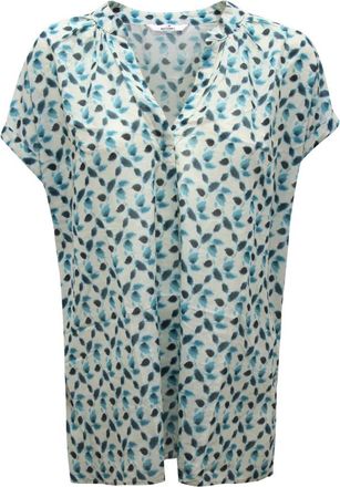 Mason's Adele MM Shirt met korte mouwen - Dames - Tunieken - Blauw - XL - Overhemden