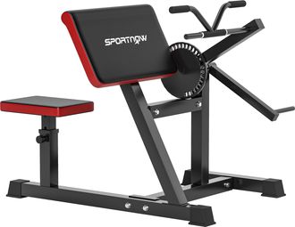 Mauro Ferretti Panca Per Curl Bicipiti Con Seduta E Appoggio Per Gomiti Regolabili, Supporto Per Pesi, Nero