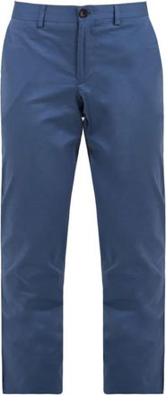 Paul Smith Mid Fit Chino Broeken - Heren - Straight fit broeken - Blauw - W32 - Katoen - Broeken