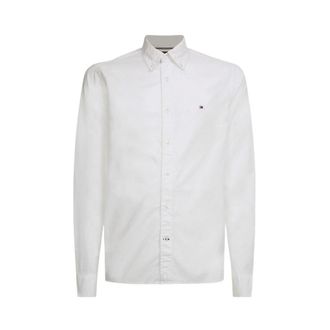 Tommy Hilfiger Casual lang overhemd - Heren - Casual Overhemden - Wit - XL - Overhemden