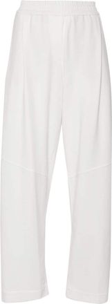 Brunello Cucinelli elasticated-waistband track pants - women - Cotton/Acetate/Elastane/Silk - M - White