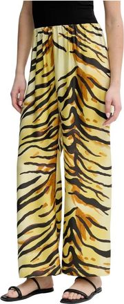 Nanushka Brenda Broek - Dames - Wijde Broeken - Geel - M - Broeken