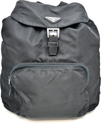 Prada Black Nylon Backpack (Pre-Owned)