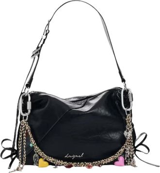 Desigual Schoudertas - Dames - Schoudertassen - Zwart - ONE Size - Leer - Tassen