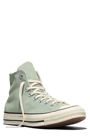 Converse Chuck 70 Canvas High Top Sneaker in Thyme Again/Egret/Black at Nordstrom, Size 9.5