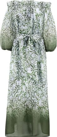 Christy Lynn Abito lungo Shelby con spalle scoperte - Verde